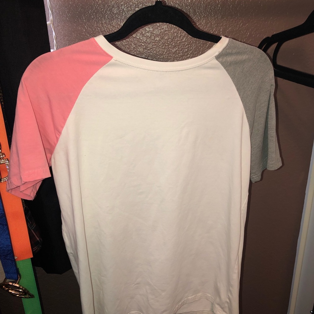 Pink and grey T-shirt